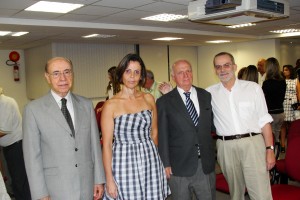 Ex-Ministro Ibrahim Abi Ackel (esquerda), Maristela Pacheco de Oliveira, Roberto Rogério e Amilcar Martins Viana (ex-deputado estadual e ex-secretário de governo)