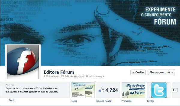 Facebook Editora Fórum