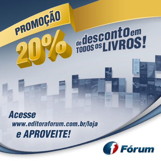 Promoção: 20% de desconto em todas as obras da Editora Fórum